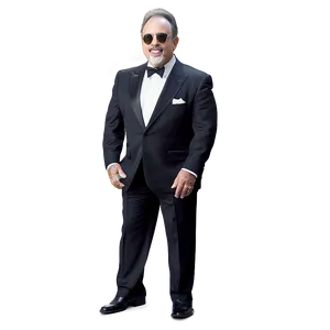 Billy Joel In Black And White Attire PNG Itu86 PNG