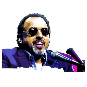 Billy Joel Pop Art PNG Uql37 PNG