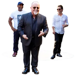 Billy Joel With Band Members PNG 06252024 PNG