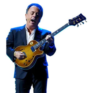 Billy Joel With Guitar Png 06252024 PNG image