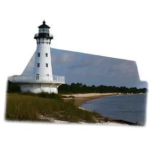 Biloxi Lighthouse Mississippi PNG 06252024