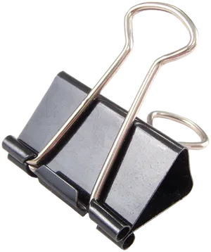 Binder Clip Isolatedon White Background PNG image