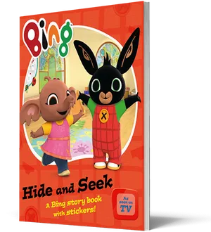 Bing Hideand Seek Story Book PNG image
