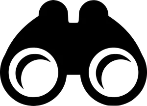 Binoculars Icon Silhouette PNG image