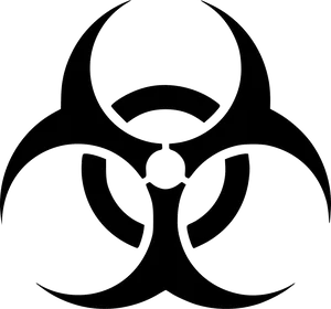 Biohazard Symbol Blackon Transparent PNG image