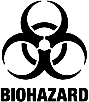 Biohazard Symbol Graphic PNG image