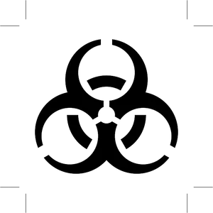 Biohazard Symbol Graphic PNG image