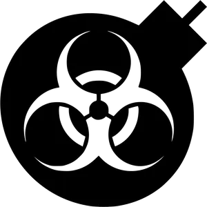 Biohazard Symbol Graphic PNG image