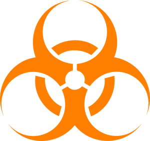 Biohazard Symbol Orange PNG image