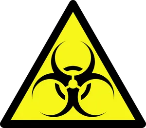 Biohazard Symbol Triangular Sign PNG image