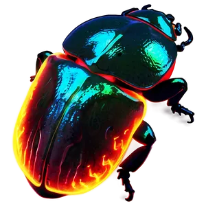 Bioluminescent Beetle Glow PNG 64