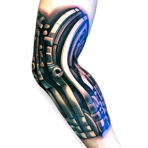 Biomechanical Tattoo Sleeve Png 06122024 PNG image