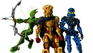 Bionicle Heroes Posing PNG image