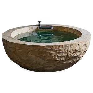 Biophilic Design Natural Stone Tub PNG 06282024 PNG