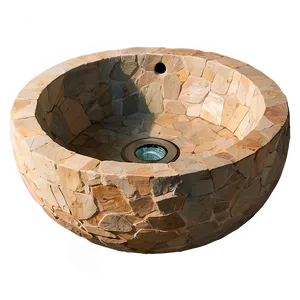 Biophilic Design Natural Stone Tub PNG Knh68 PNG