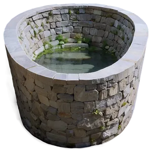 Biophilic Design Natural Stone Tub PNG Tdb PNG