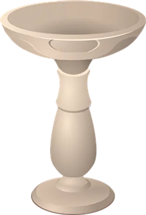 Bird Bath Vector Illustration