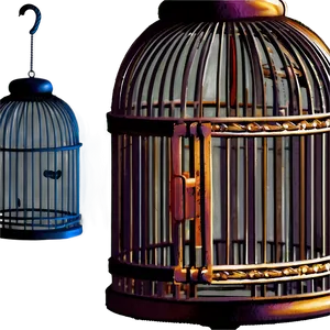 Bird Cage Background PNG 06122024