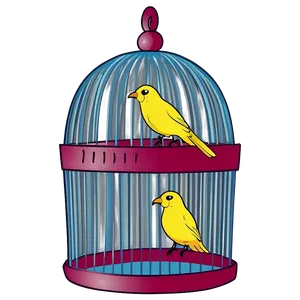 Bird Cage For Canaries PNG 06122024