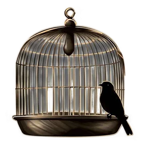 Bird Cage Silhouette PNG 84