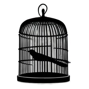 Bird Cage Silhouette PNG Elf PNG