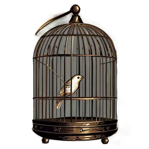 Bird Cage Vintage PNG 05032024
