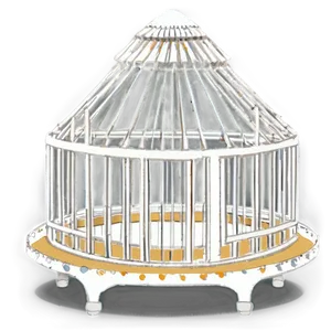 Bird Cage With Tray PNG Ltf71 PNG