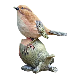 Bird Figurineon Branch PNG image