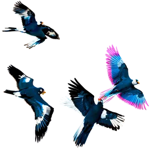 Bird Flock Flying PNG Mwl