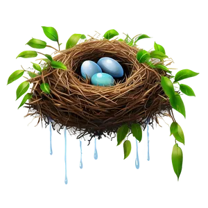 Bird Nest In Rain PNG Qjw9 PNG