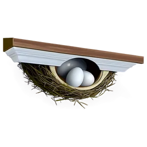 Bird Nest Under Eaves PNG 06212024 PNG