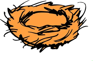 Birds Nest Sketch Artwork PNG