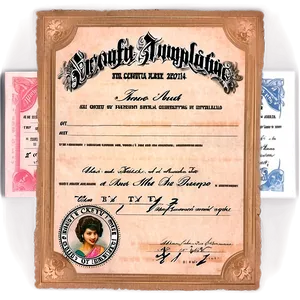Birth Certificate Document Png 62 PNG image