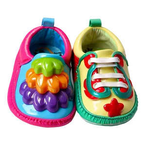 Birthday Baby Shoes PNG Box