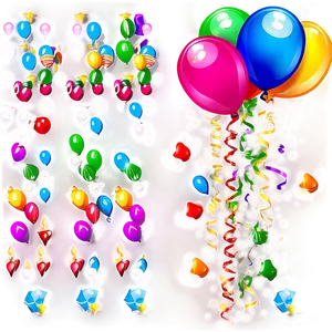 Birthday Balloon Background PNG Dai PNG