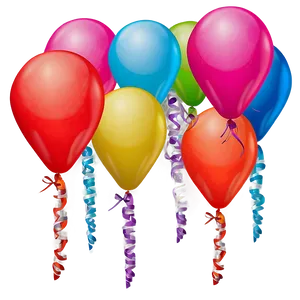 Birthday Balloon Bunch PNG 06272024