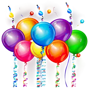 Birthday Balloon Bunch PNG Ajc32 PNG