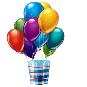 Birthday Balloon Bunch PNG Ihe14