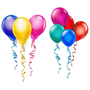 Birthday Balloon Cluster Png 16 PNG image