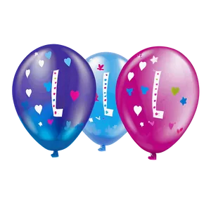 Birthday Balloon Illustration PNG 06272024