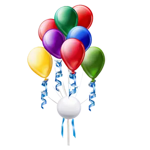 Birthday Balloon Illustration PNG Bcd