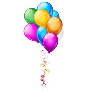 Birthday Balloon Illustration PNG Nol