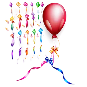 Birthday Balloon Vector PNG 06272024