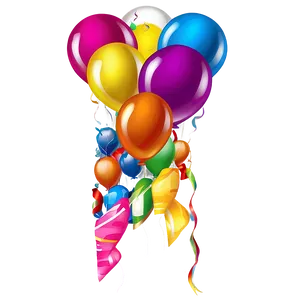 Birthday Balloon Vector PNG 06272024