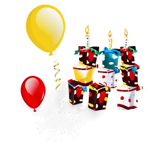 Birthday Balloon With Text PNG 06272024