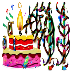 Birthday Cake Candle PNG 05242024