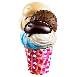 Birthday Cake Ice Cream Sundae Png 89 PNG image