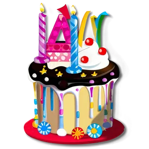 Birthday Cake Sticker Png 48 PNG image