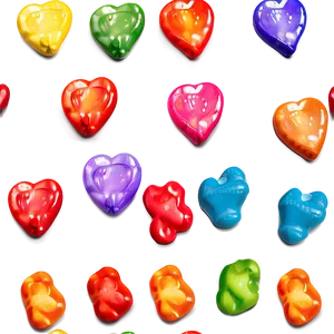 Birthday Candy Hearts PNG Wvh PNG