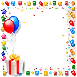 Birthday Cute Frame PNG 06262024